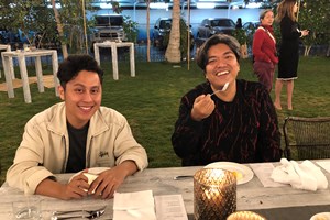 Joshua Gomes & Hasanul Isyraf Idris. VIP Dinner at Abdelmonem Alserkal’s Home Garden. FIELD MEETING Take 6: Thinking Collections (25–26 January 2019). In Collaboration with Alserkal Avenue, Dubai. Courtesy Asia Contemporary Art Week (ACAW).
